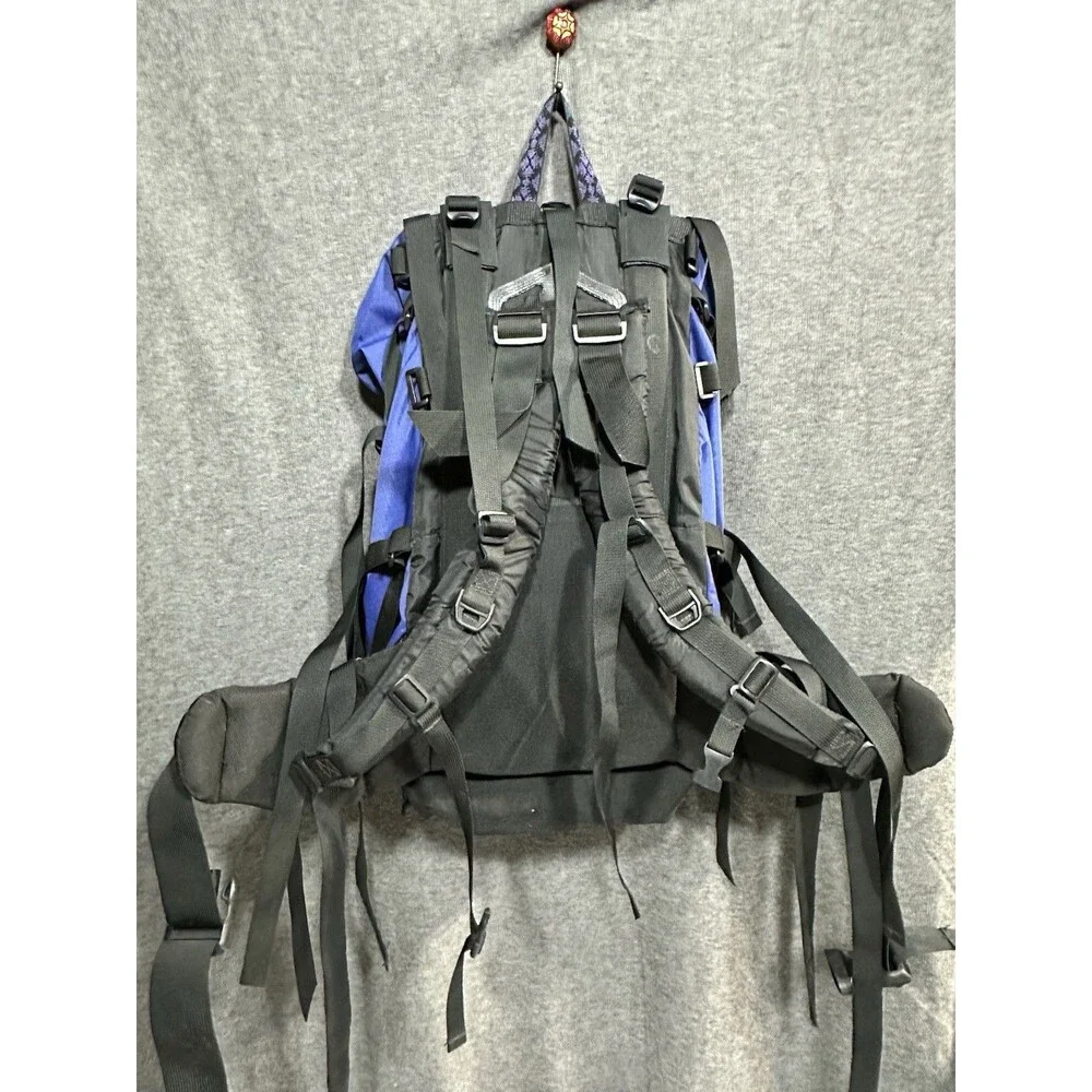Vintage 90’s MEI Hiking Nylon Backpack Blue Black 70L Mountain Equipment Inc